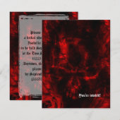 Vampire Rozen Gothic bruiloft Kaart (Voorkant / Achterkant)