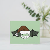 Vampire Santa Bat Briefkaart (Staand voorkant)