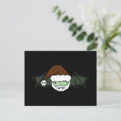 Vampire Santa Bat Feestdagenkaart (Staand voorkant)