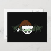 Vampire Santa Bat Feestdagenkaart (Voorkant / Achterkant)