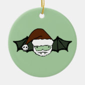 Vampire Santa Bat Keramisch Ornament (Voorkant)