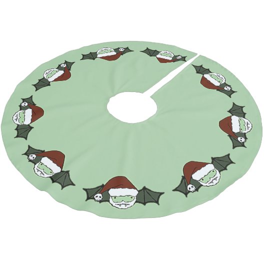 Vampire Santa Bat Kerstboom Rok (Gekanteld)