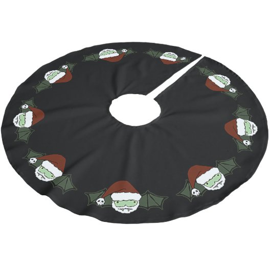 Vampire Santa Bat Kerstboom Rok (Gekanteld)
