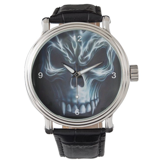 Vampire schedel horloge (Voorkant)