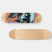 Vampire schedel persoonlijk skateboard (Horizontaal)