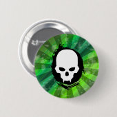 Vampire schedel ronde button 5,7 cm (Voorkant /achterkant)