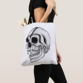 Vampire schedel tote bag (Dichtbij)