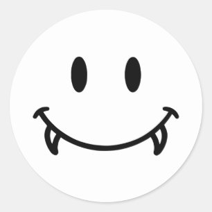 Vampire Smile Ronde Sticker
