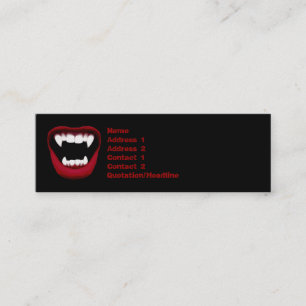 Vampire Smile Skinny Visitekaartje