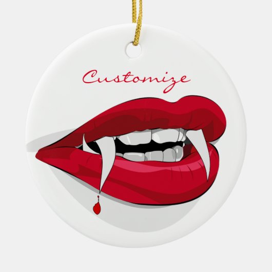 Vampire Smile Thunder_Cove Keramisch Ornament (Voorkant)