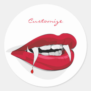 Vampire Smile Thunder_Cove Ronde Sticker