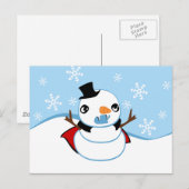 Vampire Snowman Briefkaart (Voorkant / Achterkant)