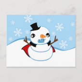 Vampire Snowman Briefkaart (Voorkant)