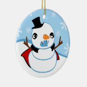 Vampire Snowman Keramisch Ornament (Rechts)