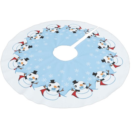 Vampire Snowman Kerstboom Rok (Gekanteld)