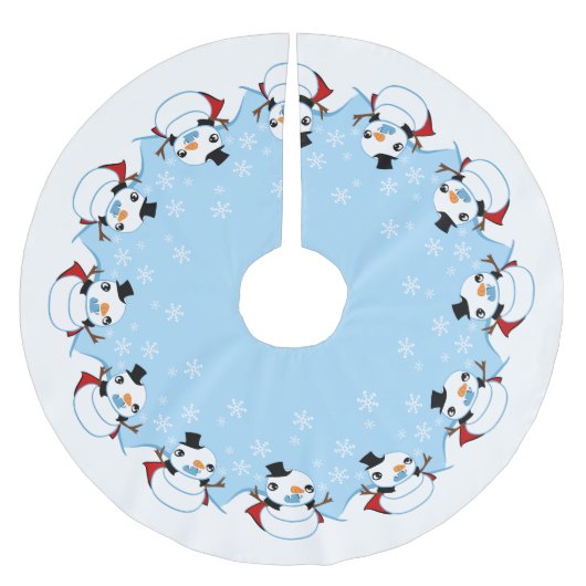 Vampire Snowman Kerstboom Rok (Voorkant)