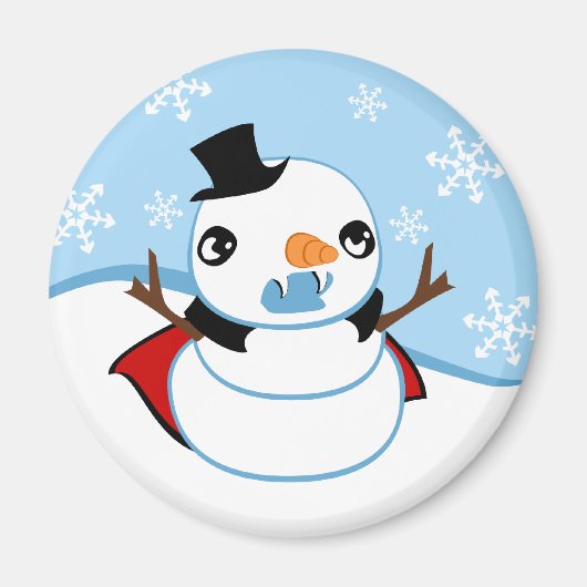 Vampire Snowman Magneet (Voorkant)