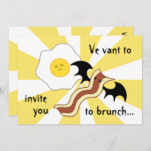 Vampire spek en dode ei belachelijke brunch kaart (Voorkant / Achterkant)