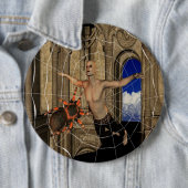 Vampire Spiders Web Pinback Button (In situ)