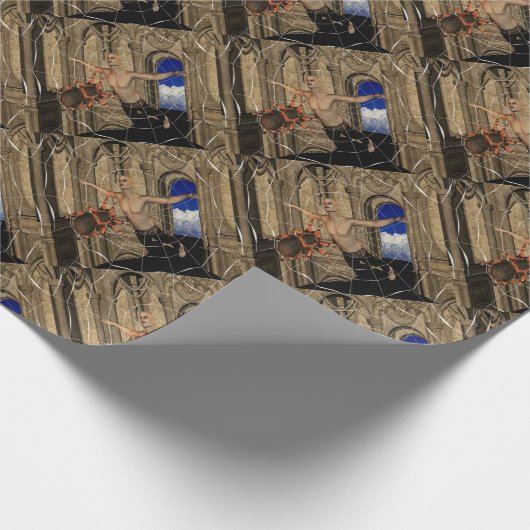 Vampire Spinnen Web Inpakpapier (Hoek)