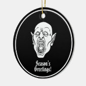 Vampire Spooky Dracula Keramisch Ornament (Links)