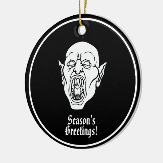 Vampire Spooky Dracula Keramisch Ornament (Links)