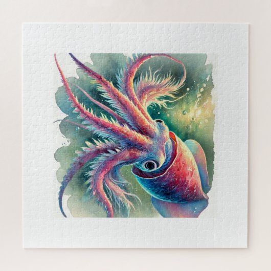vampire squid 171024AREF124 - Watercolor Legpuzzel (Horizontaal)