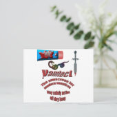 Vampire Sunscreen Briefkaart (Staand voorkant)