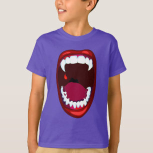 Vampire Tanden Kampy Horror Show Tanden Rode Lippe T-shirt