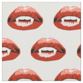 Vampire Tanden Rode Lippen Mond Stof (Close Up)