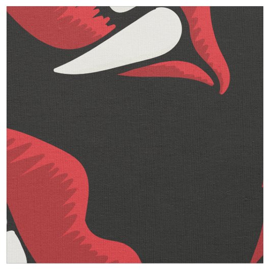 Vampire Teeth Funny Halloween Stof (Close Up)