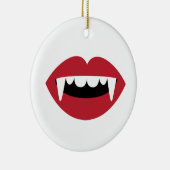 Vampire Teeth Keramisch Ornament (Rechts)