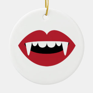 Vampire Teeth Keramisch Ornament
