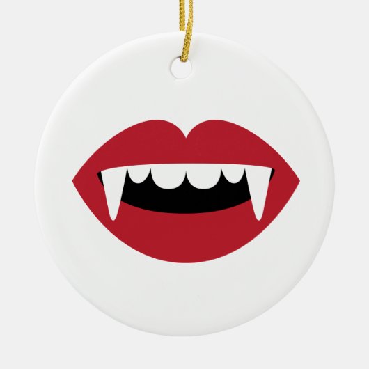 Vampire Teeth Keramisch Ornament (Voorkant)