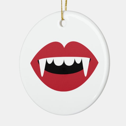 Vampire Teeth Keramisch Ornament (Links)