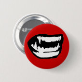 Vampire Teeth Ronde Button 5,7 Cm (Voorkant /achterkant)