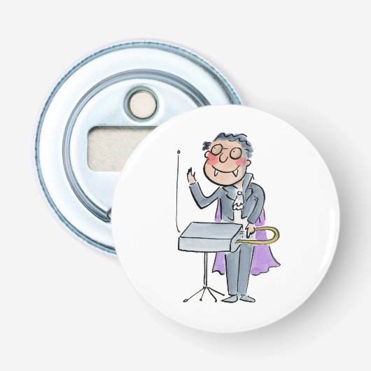 Vampire Theramin Button Flesopener (Voorkant)