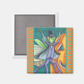 VAMPIRE TRANSYLVANIA DIE MANTIS MAGNET Square PRAY (Voorkant / Achterkant)