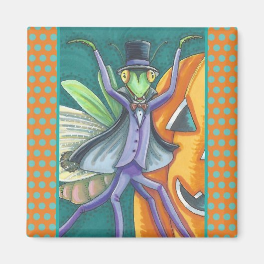 VAMPIRE TRANSYLVANIA DIE MANTIS MAGNET Square PRAY (Voorkant)