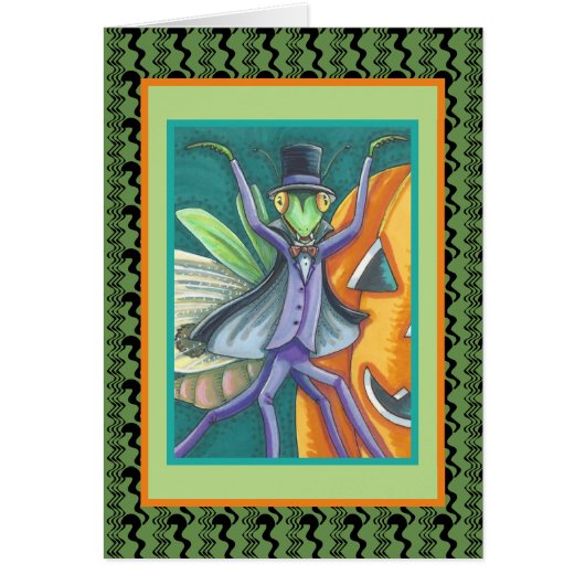 VAMPIRE TRANSYLVANIA MANTIS HALLOEEN CARD Verse (Voorkant)