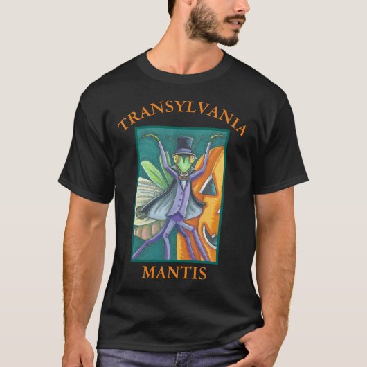 VAMPIRE TRANSYLVANIA MANTIS HALLOWEEN T-SHIRT (Voorkant)