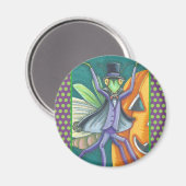 VAMPIRE TRANSYLVANIA PRAYING MANTIS MAGNET Round (Voorkant / Achterkant)