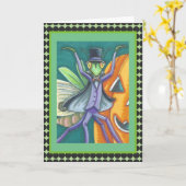 VAMPIRE TRANSYLVANIA PRAYING MANTIS WENSKAART KAART (Gele Bloem)