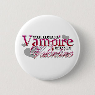 Vampire Valentijn Ronde Button 5,7 Cm