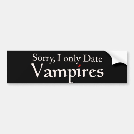 Vampire Vampires Fan Halloween Bumpersticker (Voorkant)