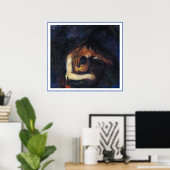 Vampire van Edvard Munch Poster (Thuiskantoor)
