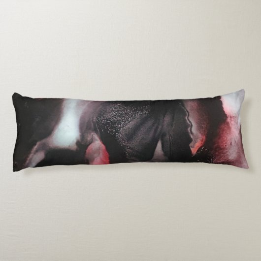 Vampire Vengeance Body Pillow | Bloedrood, donker Lichaamskussen (Achterkant)