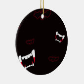 vampire verbiedt kerstkerstfeestdagen keramisch ornament (Rechts)