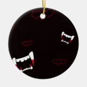 vampire verbiedt kerstkerstfeestdagen keramisch ornament (Voorkant)