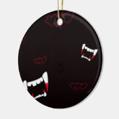 vampire verbiedt kerstkerstfeestdagen keramisch ornament (Links)